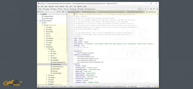 باز شدن ماژول و فایل های دروپال در phpstorm