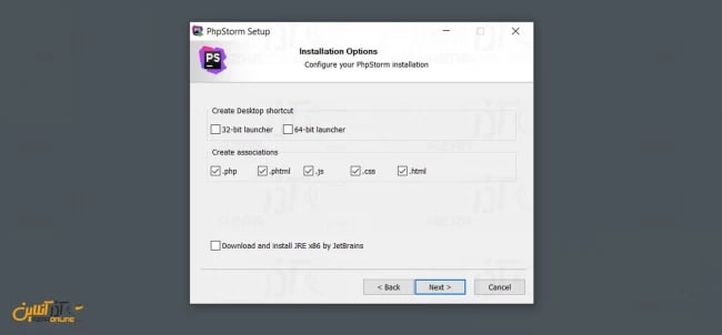 انتخاب انجمن های phpstorm