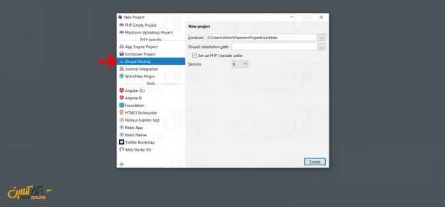 انتخاب Drupal Module