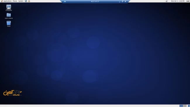 نمایی از ریموت دسکتاپ به centos 6