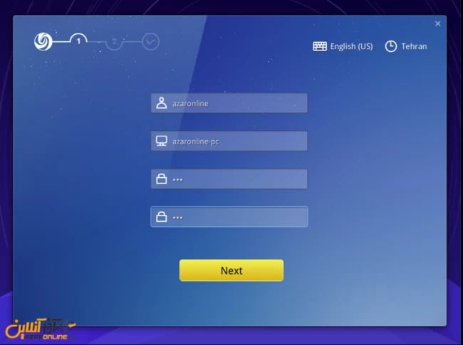آموزش نصب لینوکس Deepin - اطلاعات زبان