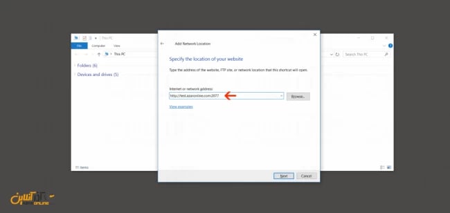 آموزش Web Disk سیپنل - وارد کردن اطلاعات هاست