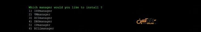 انتخاب نصب ISPmanager