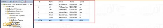 نحوه انتقال اطلاعات از Excel به جدول SQL server