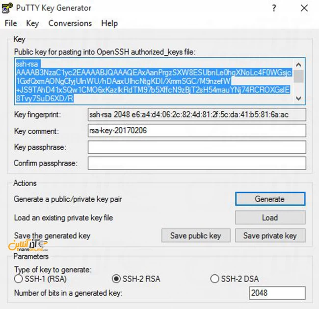 نحوه اتصال به SSH با کلیدهای Private key و Public key