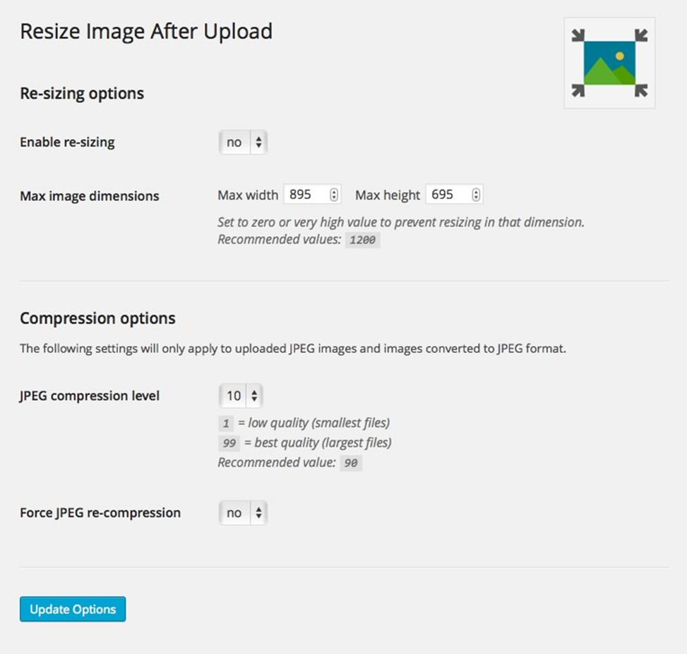 افزونه وردپرس Resize Image After Upload