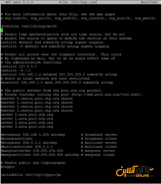 آموزش راه‌اندازی NTP سرور در لینوکس CentOS