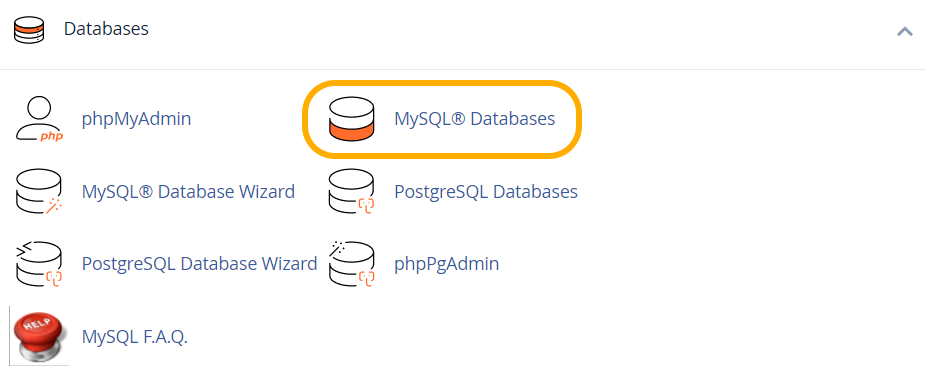 حذف دیتابیس در cPanel