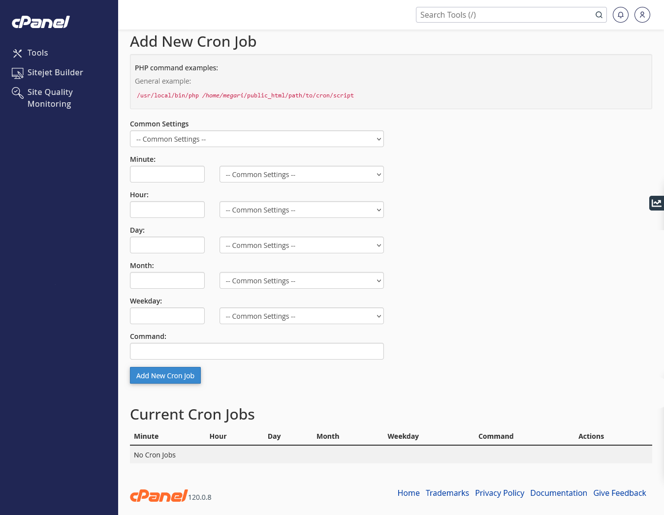 فعال کردن Cron Jobs در cPanel