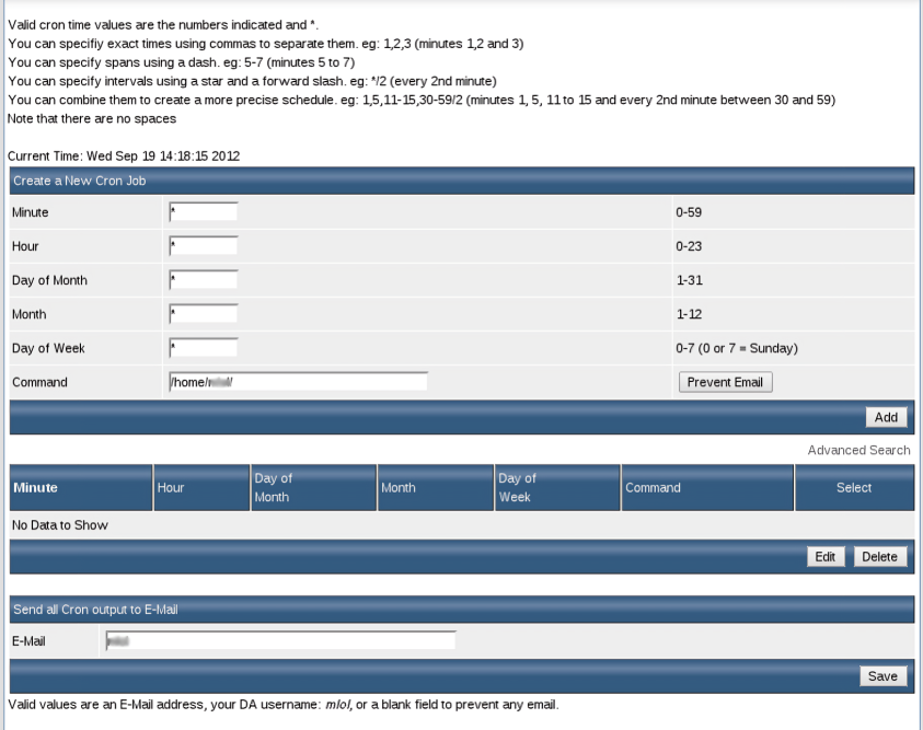 فعال کردن Cron Jobs در cPanel