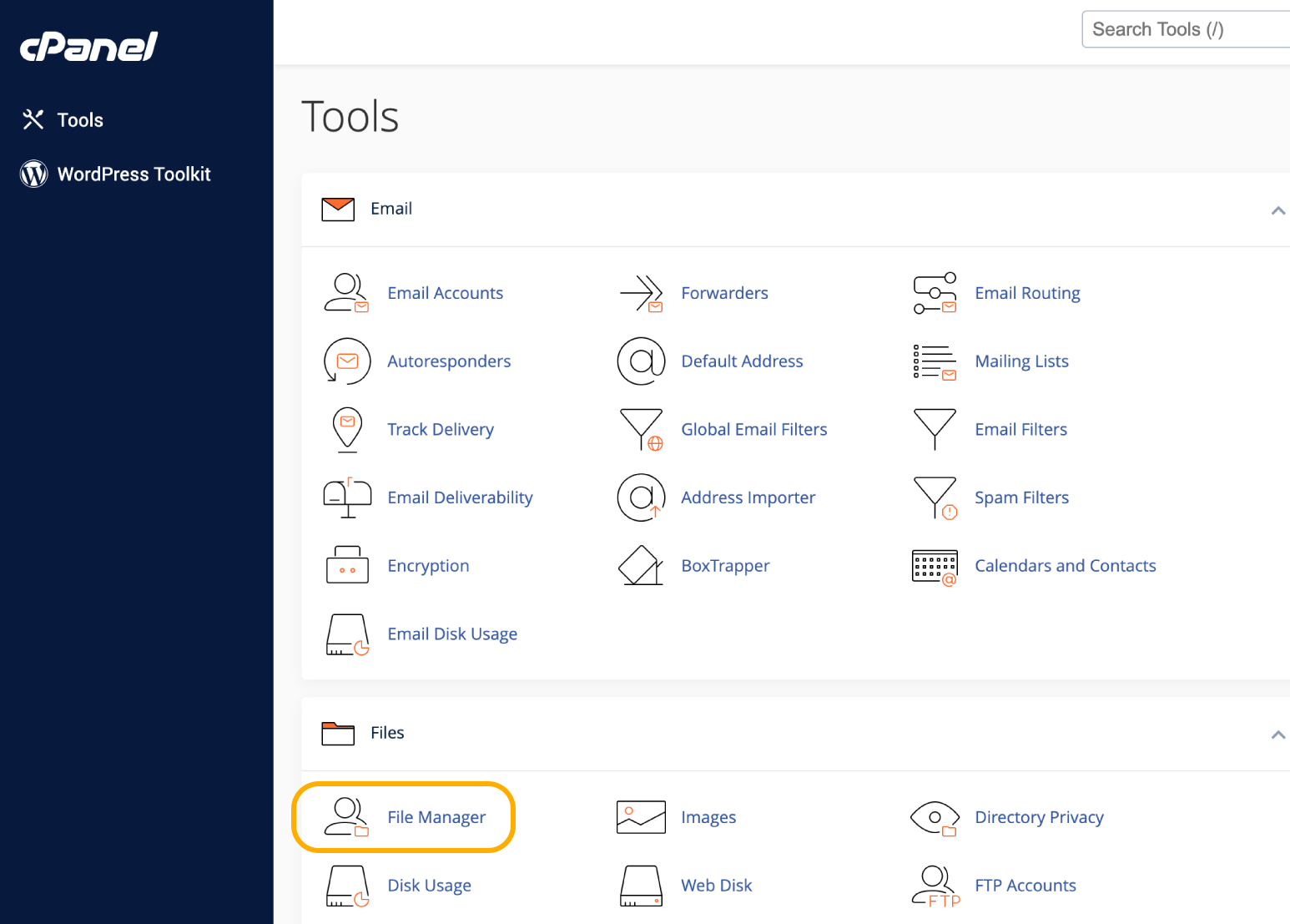 حذف وردپرس در کنترل پنل cPanel
