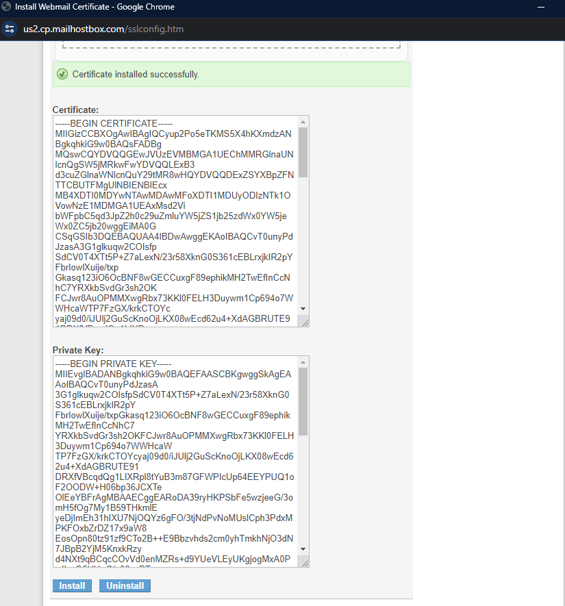 نحوه نصب گواهینامه SSL در سرویس پست الکترونیکی WebMail Service