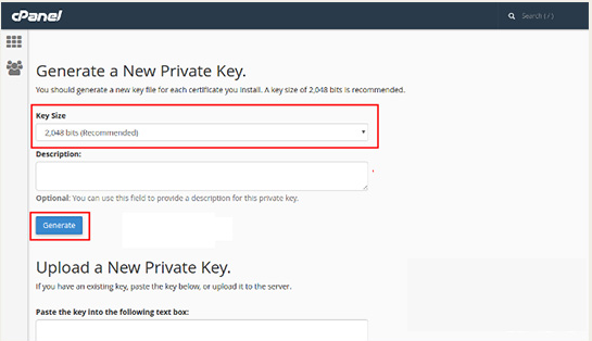 نصب SSL در Cpanel