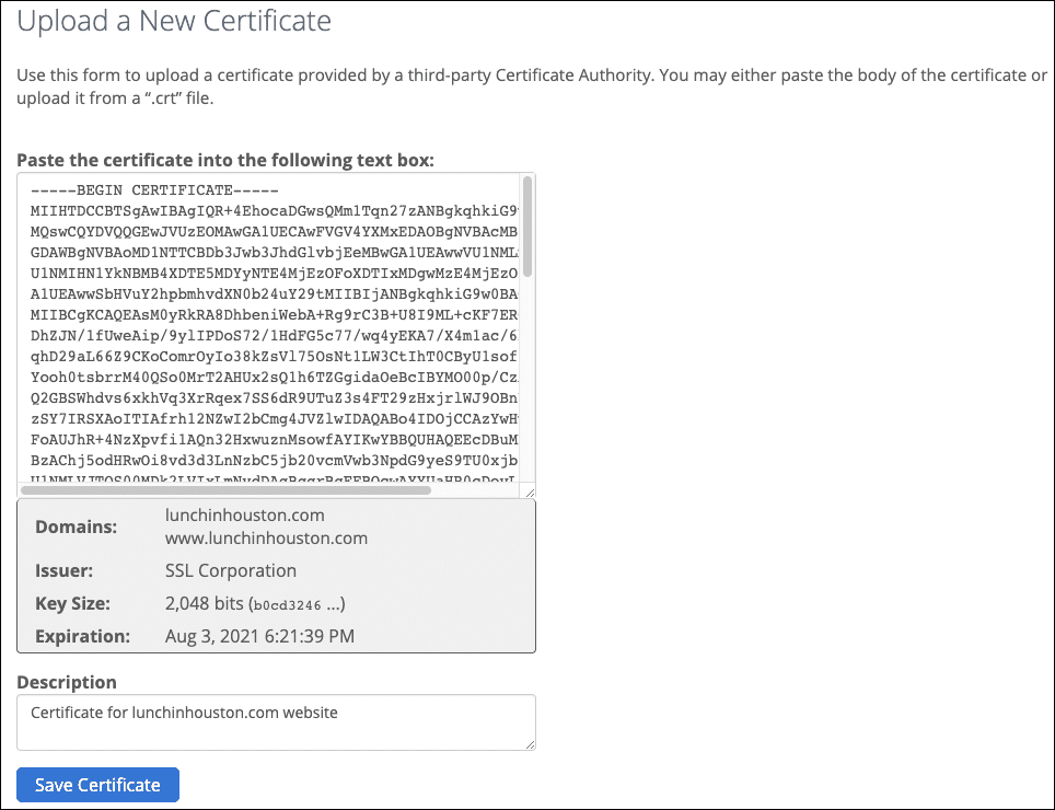 سریع‌ترین روش برای انتقال SSL به سی پنل