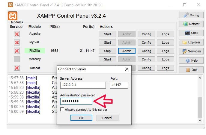 آموزش ساخت ftp در xampp