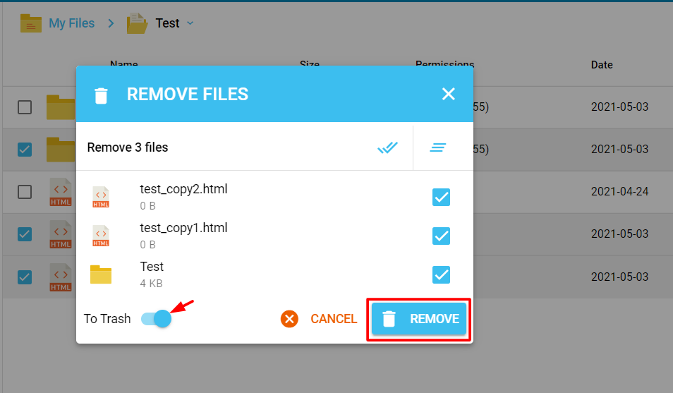حذف وردپرس در کنترل پنل DirectAdmin