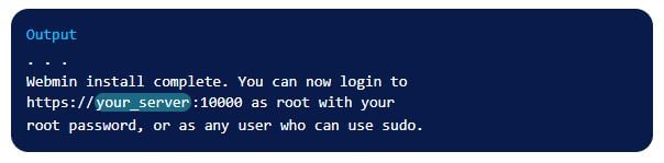 آموزش نصب Webmin روی Ubuntu