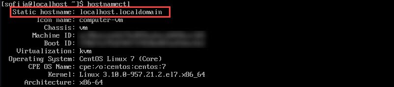 تغییر اسم هاست در centos