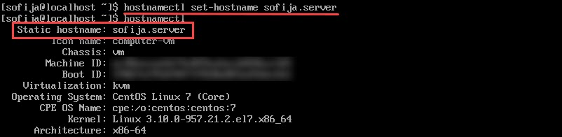 تغییر اسم هاست در centos