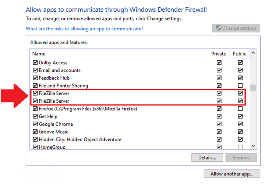 رفع مشکل اتصال FileZilla به هاست FTP با بررسی تنظیمات فایروال و آنتی ویروس