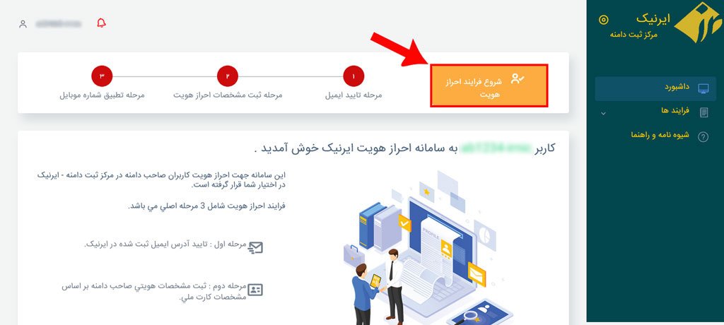 روند احراز هویت در سامانه ایرنیک