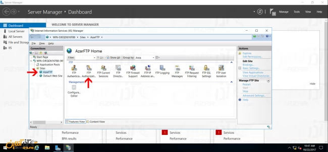 رفع خطای 530 در FTP ویندوز