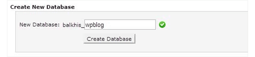 ایجاد پایگاه داده MySQL در هاست جدید