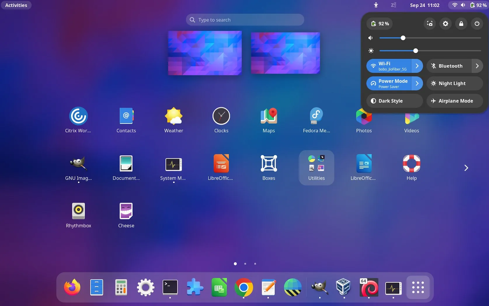 محیط گرافیکی GNOME Desktop