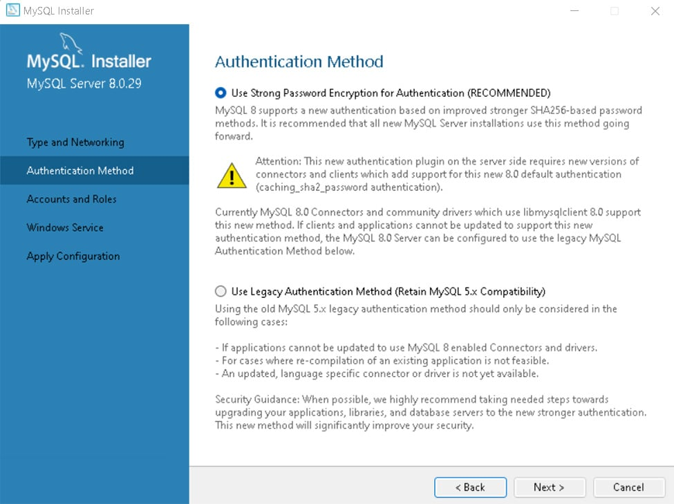 فرآیند نصب my SQL در ویندوز سرور