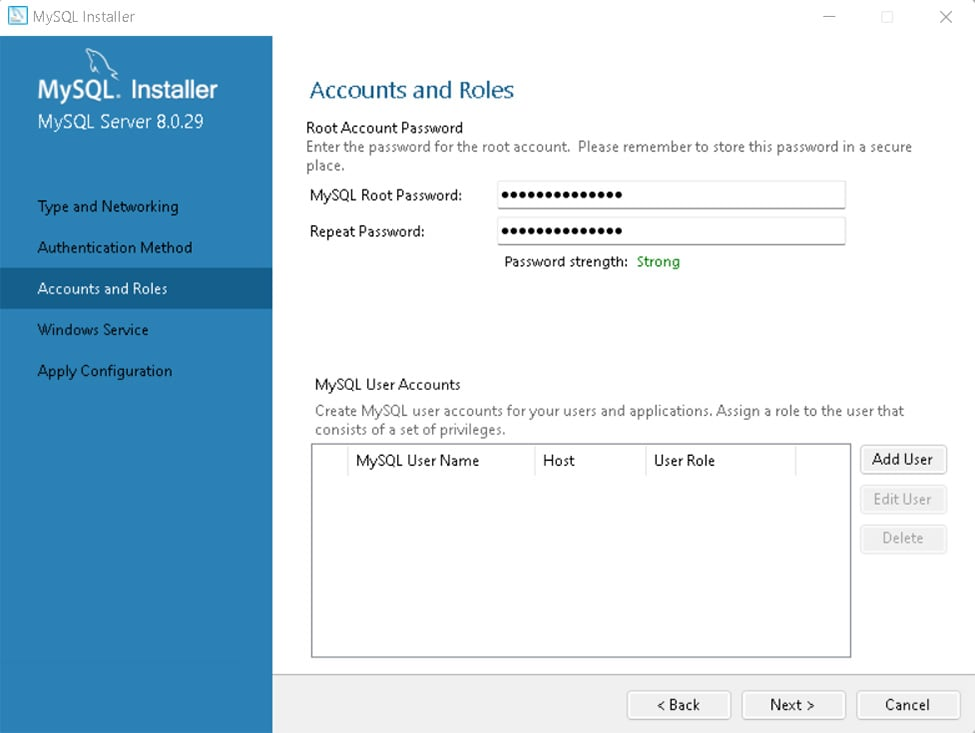 فرآیند نصب my SQL در ویندوز سرور