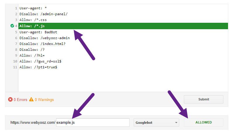 راهنمای استفاده از ابزار robots.txt Tester