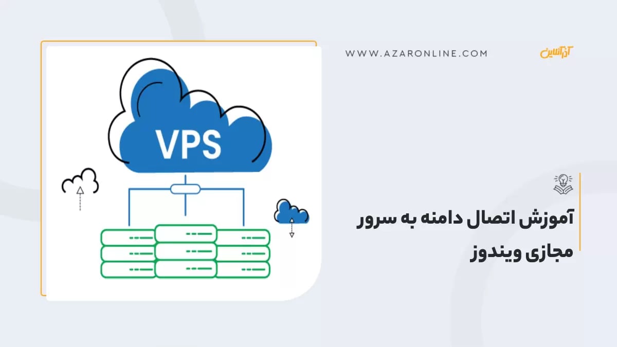آموزش اتصال دامنه به سرور مجازی ویندوز