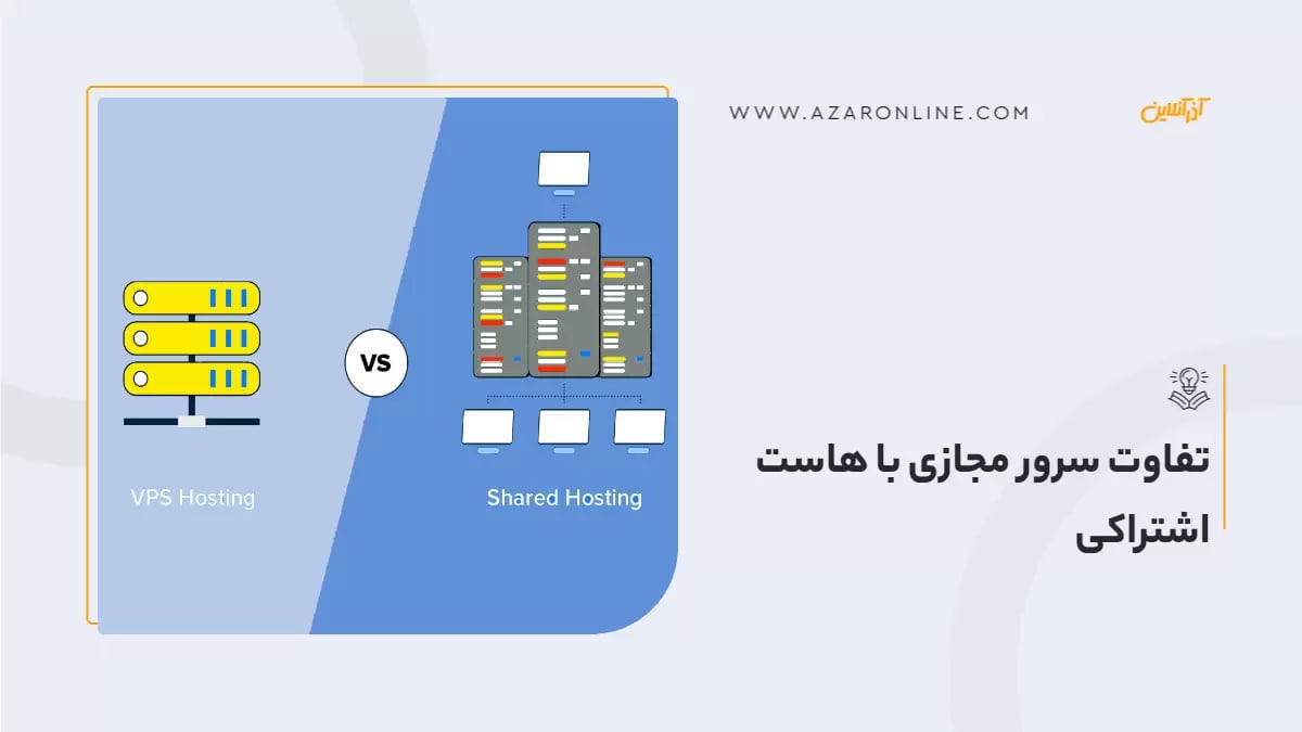 تفاوت سرور مجازی با هاست اشتراکی