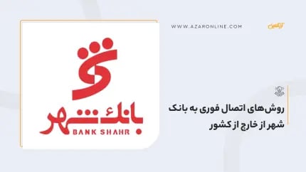 روش‌های اتصال فوری به بانک شهر از خارج از کشور