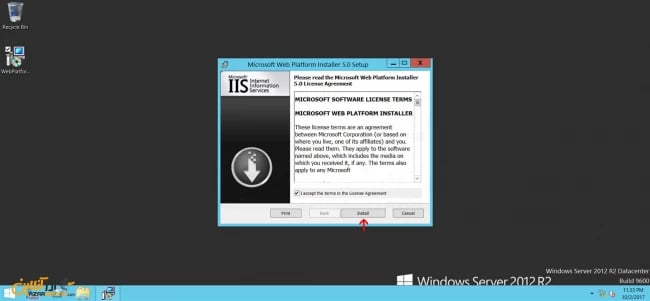 نصب web platform installer