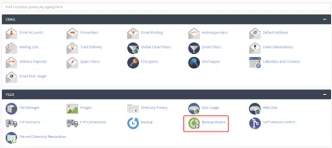 گرفتن Backup از طریق cPanel