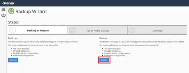 گرفتن Backup از طریق cPanel