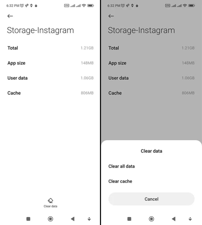 پاک کردن هفتگی Cache برنامه‌ها در گوشی
