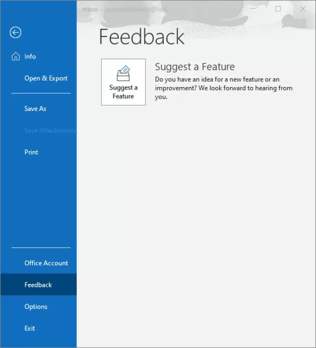22 - Outlook File FeedBack