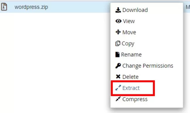 04.Extract-Wordpress-in-cpanel-hamyarwp