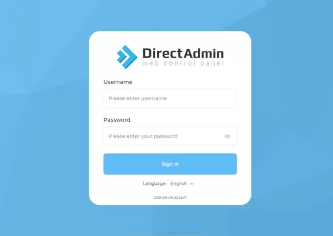ورود به کنترل پنل دایرکت ادمین
