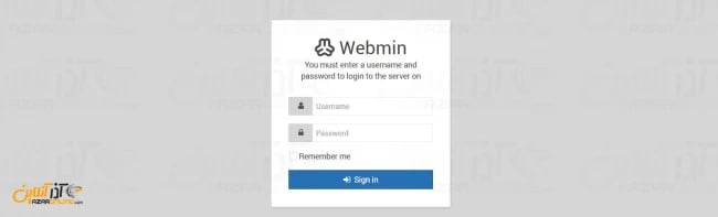 لاگین به virtualmin