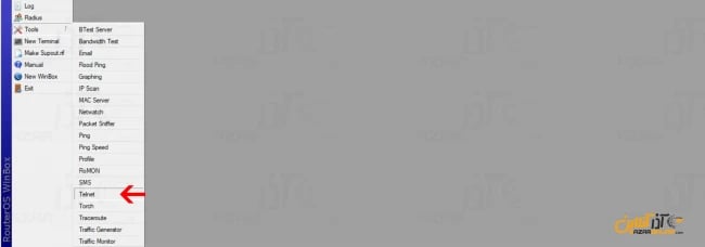 رفتن به منوی telnet