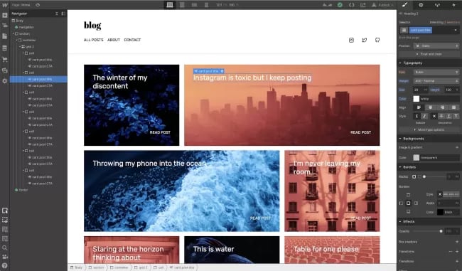 پلتفرم Webflow