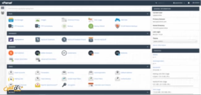 ریست کردن پسورد وردپرس از داخل cPanel - انتخاب phpMyAdmin