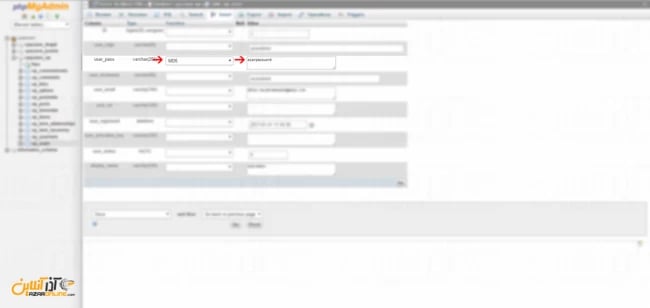 ریست کردن پسورد وردپرس از داخل cPanel - وارد کردن پسورد