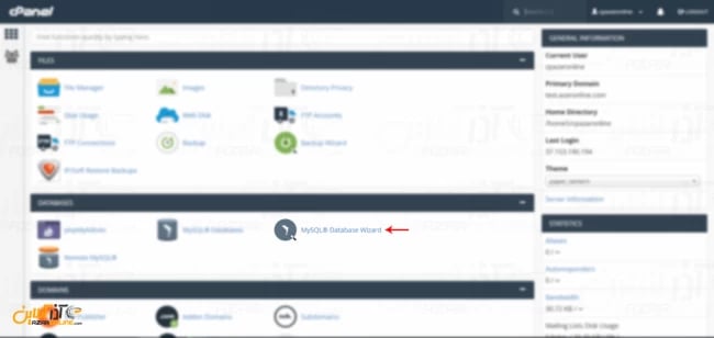 ساخت پایگاه داده دروپال Cpanel