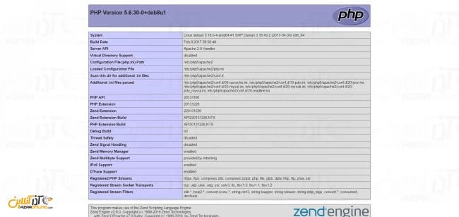 نصب LAMP در دبیان 8 - تست PHP
