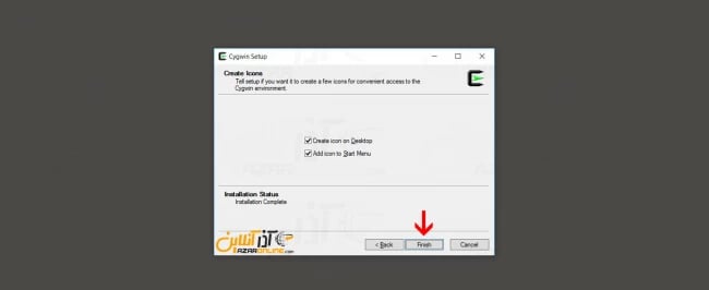 نصب به پایان رسید - آموزش نصب cygwin در ویندوز