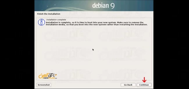 اتمام نصب دبیان 9 - آموزش نصب دبیان 9 روی Vmware